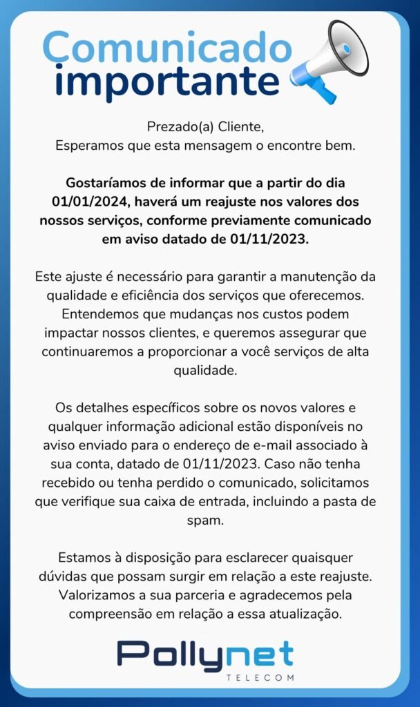 Comunicado Importante